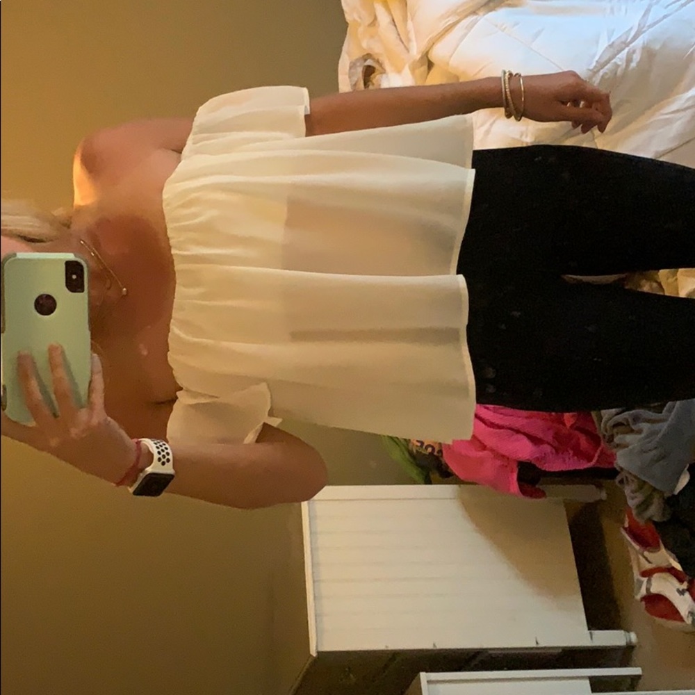white off shoulder